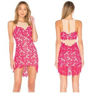 NEW Lovers + Friends Larissa Lace Mesh Mini Dress